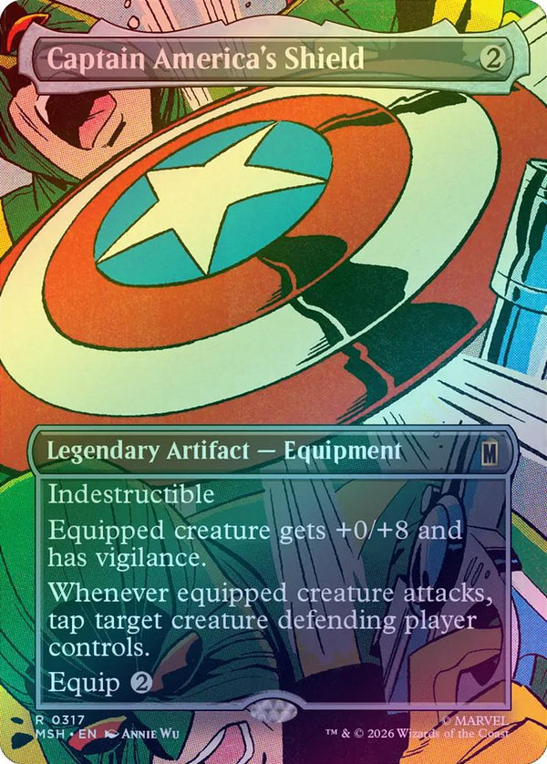 Captain America's Shield - Borderless Scene (Foil) (MSH) (Pre-Order)