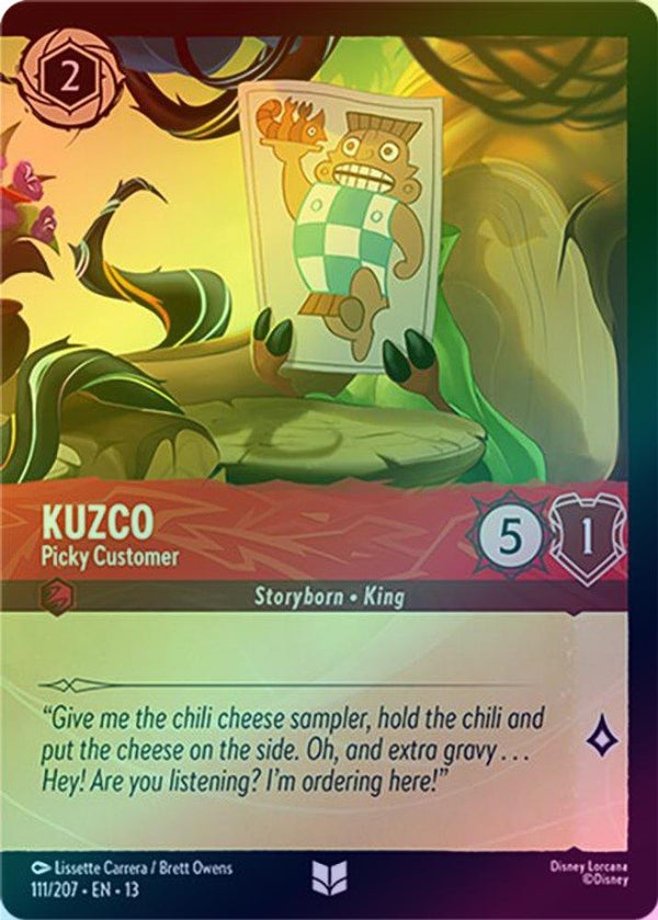 Kuzco (Picky Customer) - 111/207 - Uncommon (Foil)