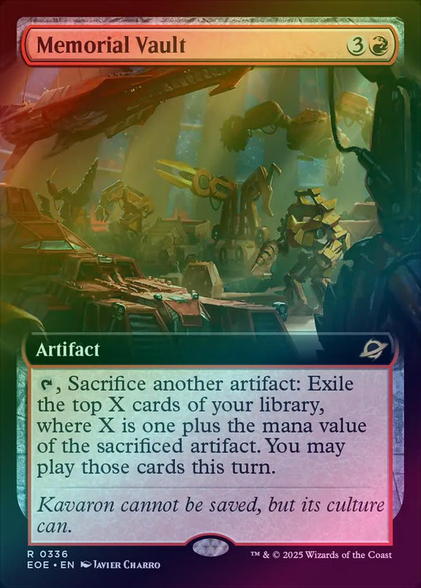 Memorial Vault - Extended Art (Foil) (EOE)
