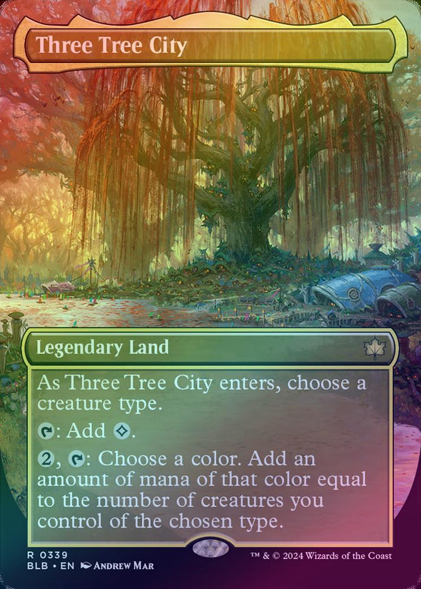 Three Tree City - Borderless (Autumn) (Foil) (BLB)