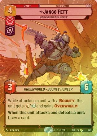 Jango Fett - Renowned Bounty Hunter (Hyperspace) - 407 - Rare (Foil)