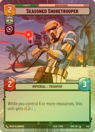 Seasoned Shoretrooper (Hyperspace) - 346 - Common (Foil)