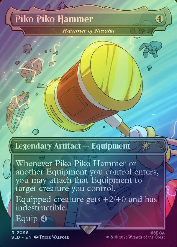 Piko Piko Hammer // Hammer of Nazahn - Secret Lair x Sonic: Turbo Gear(Rainbow Foil) (SLD)