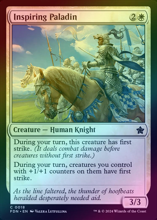 Inspiring Paladin (Foil) (FDN)