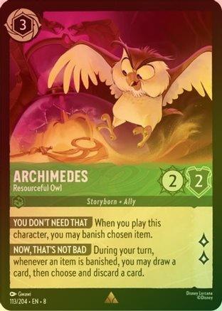 Archimedes (Resourceful Owl) - 113/204 - Rare (Foil)