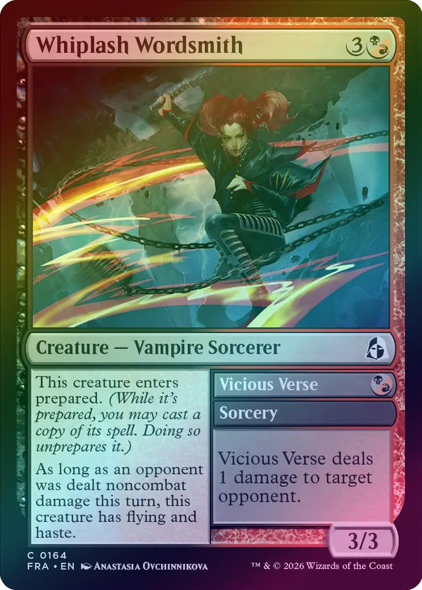 Whiplash Wordsmith // Vicious Verse (Foil) (FRA)