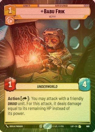 Babu Frik - Heyyy! (Hyperspace) - 946 - Rare (Foil)