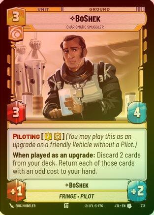 BoShek - Charismatic Smuggler - 713 - Uncommon (Foil)