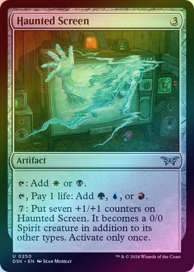 Haunted Screen (Foil) (DSK)