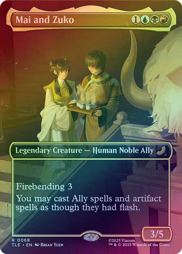 Mai and Zuko - Borderless Scene (Foil) (TLE)