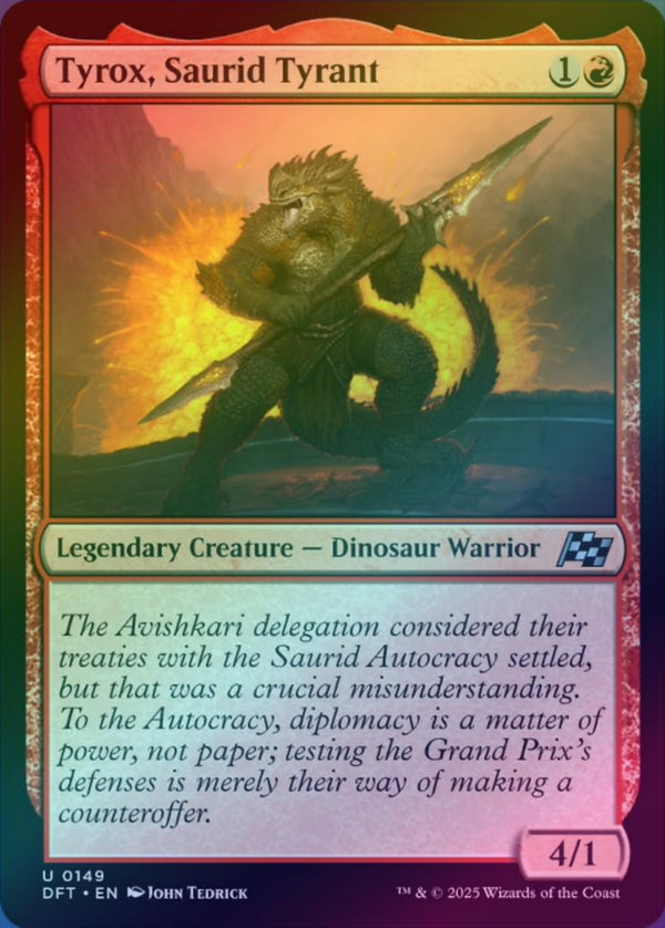 Tyrox, Saurid Tyrant (Foil) (DFT)