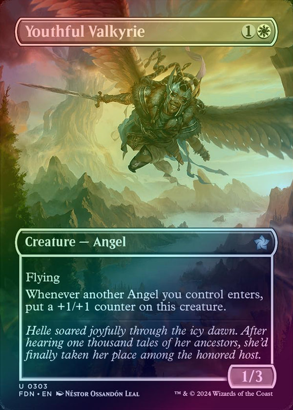 Youthful Valkyrie - Borderless (Foil) (FDN)