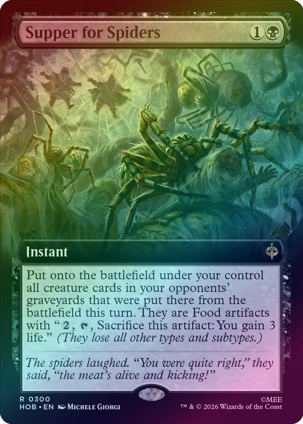 Supper for Spiders - Extended Art (Foil) (HOB) (Pre-Order)