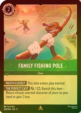 Family Fishing Pole - 100/204 - Rare (Foil)
