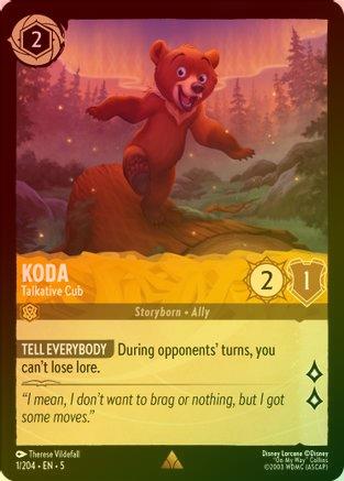 Koda (Talkative Cub) - 1/204 - Rare (Foil)