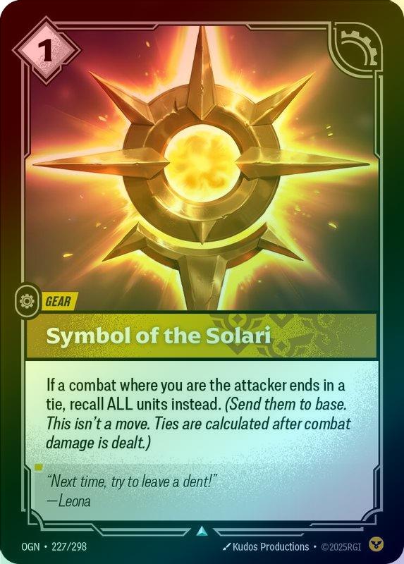 Symbol of the Solari - 227/298 - Uncommon (Foil)