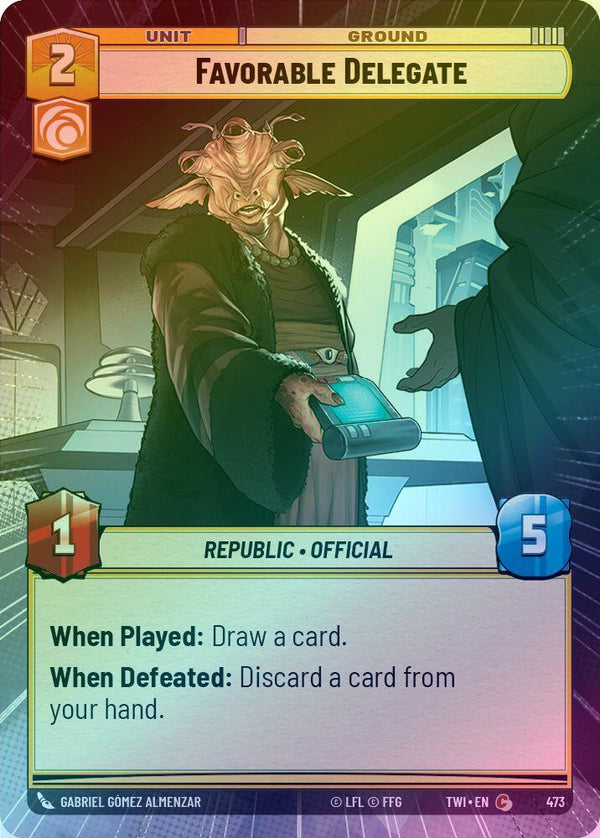 Favorable Delegate (Hyperspace) - 473 - Common (Foil)