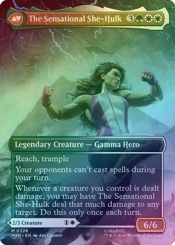 Jennifer Walters // The Sensational She-Hulk - Borderless Scene (Foil) (MSH) (Pre-Order)