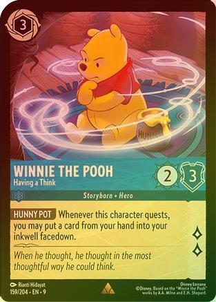 Winnie the Pooh (Having a Think) (Fabled Reprint) - 159/204 - Rare (Foil)