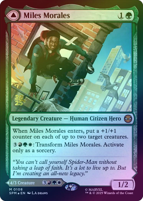 Miles Morales // Ultimate Spider-Man - Prerelease Promo (Foil) (PSPM)