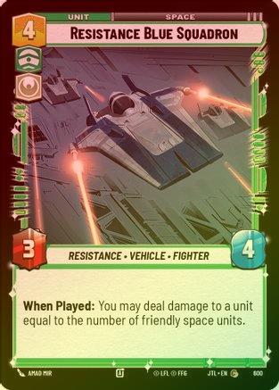 Resistance Blue Squadron - 600 - Common (Foil)