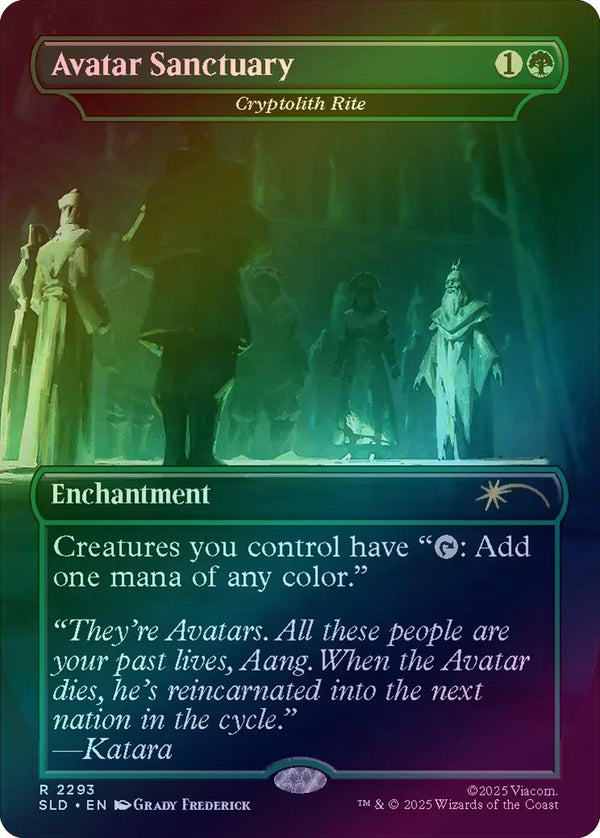 Avatar Sanctuary // Cryptolith Rite - ATLA: A Lot To Learn (Rainbow Foil) (SLD)