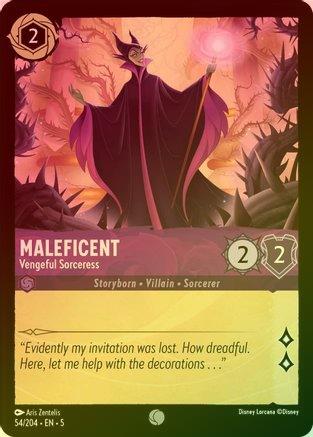 Maleficent (Vengeful Sorceress) - 54/204 - Common (Foil)