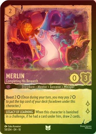 Merlin (Completing His Research) - 58/204 - Uncommon (Foil)
