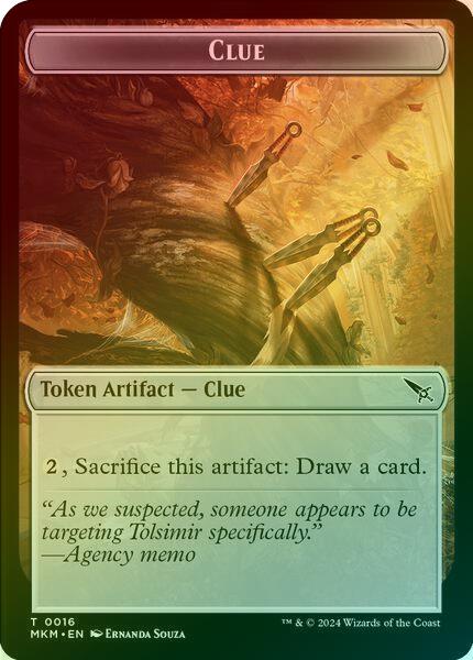 Clue (016) // A 0043 Token (Foil) (TMKM)
