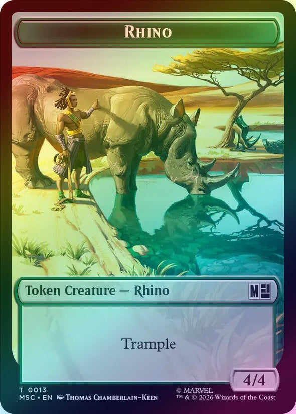 Bird // Rhino Token (Foil) (TMSC)