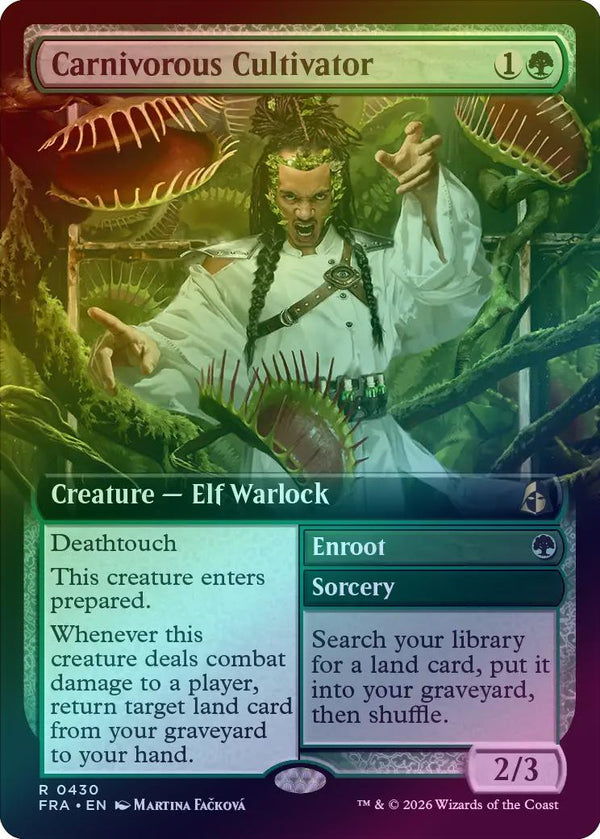 Carnivorous Cultivator // Enroot - Extended Art (Foil) (FRA)