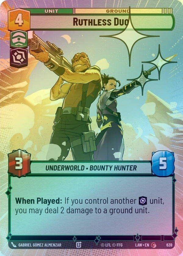 Ruthless Duo (Hyperspace Foil) - 639 - Common (Foil)