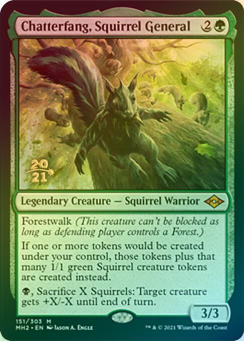 Chatterfang, Squirrel General - Prerelease Promo (Foil) (PMH2)