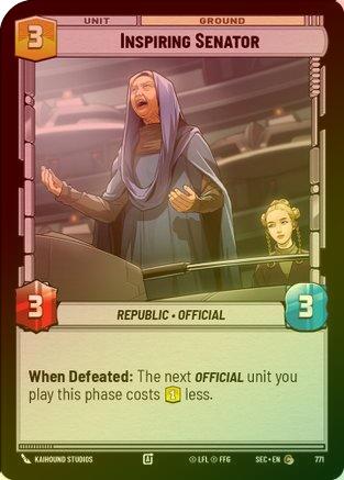 Inspiring Senator (Foil) - 771 - Common (Foil)