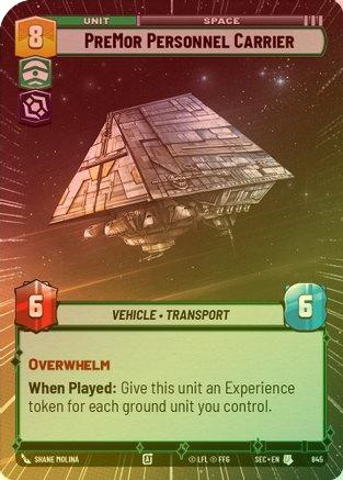 PreMor Personnel Carrier (Hyperspace Foil) - 845 - Uncommon (Foil)