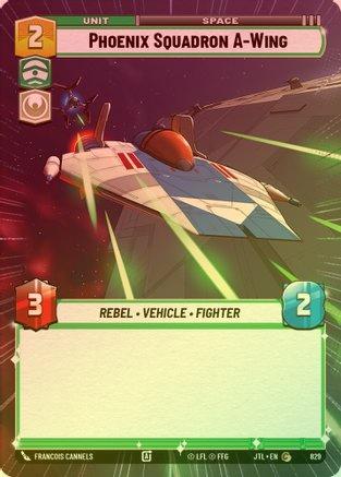 Phoenix Squadron A-Wing (Hyperspace) - 829 - Common (Foil)