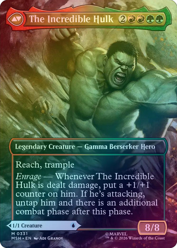 Bruce Banner // The Incredible Hulk - Borderless Scene (Foil) (MSH) (Pre-Order)