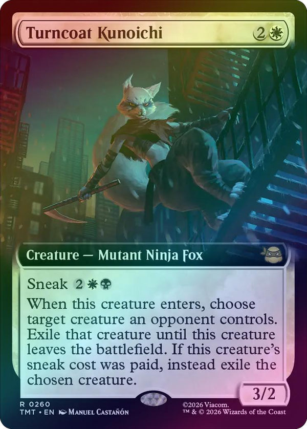 Turncoat Kunoichi - Extended Art (Foil) (TMT)