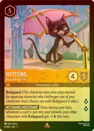 Mittens (Sassy Street Cat) - 9/204 - Rare (Foil)