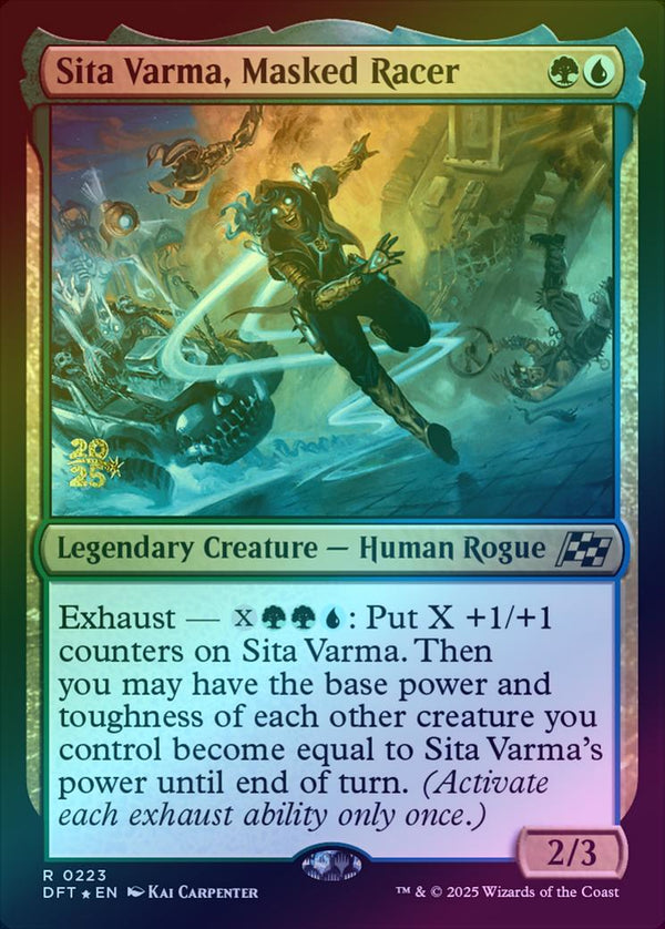 Sita Varma, Masked Racer - Prerelease Promo (Foil) (PDFT)