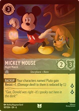 Mickey Mouse (Night Watch) - 187/204 - Uncommon (Foil)
