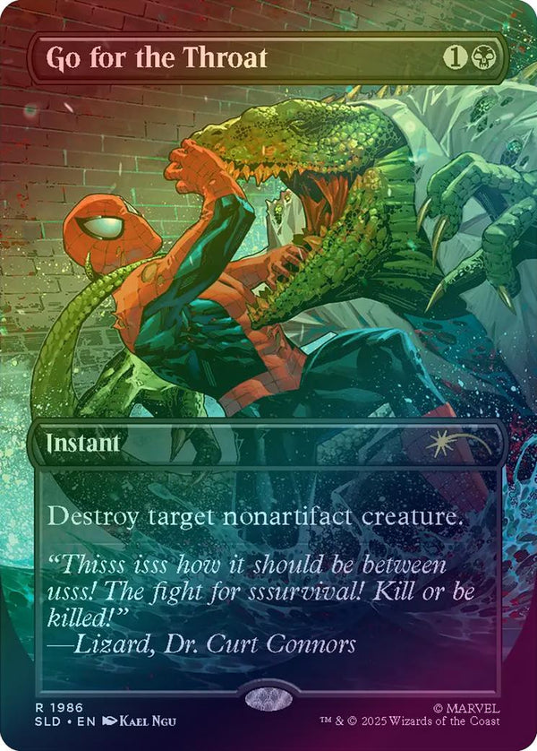 Go for the Throat - Marvel's Spider-Man: Villainous Plots (Rainbow Foil) (SLD)