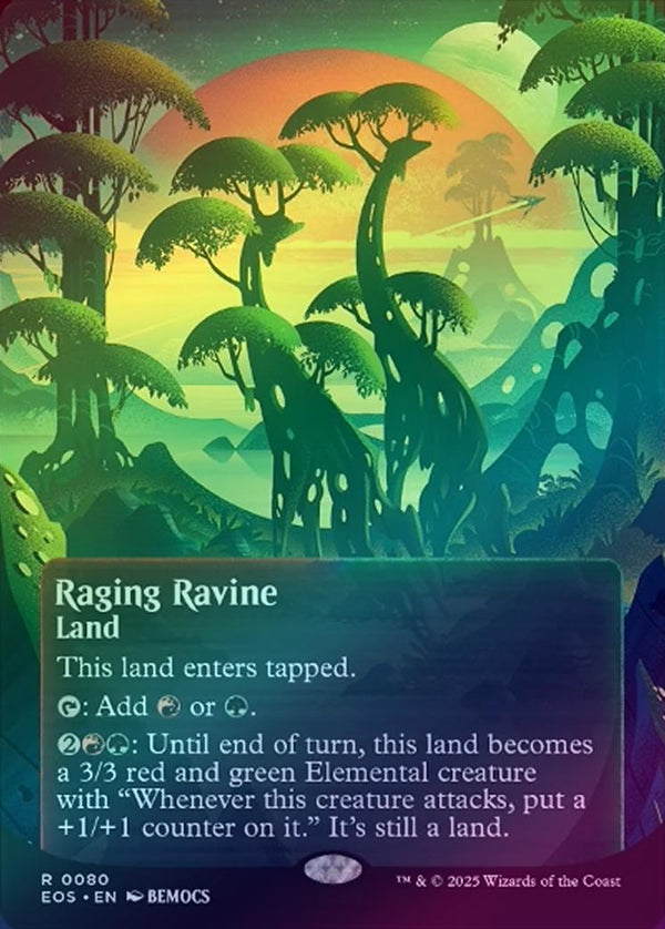 Raging Ravine - Borderless Poster (Foil) (EOS)