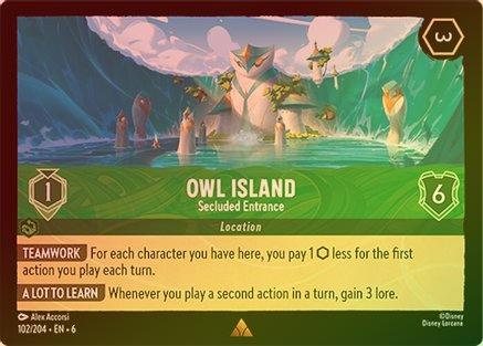 Owl Island (Secluded Entrance) - 102/204 - Rare (Foil)