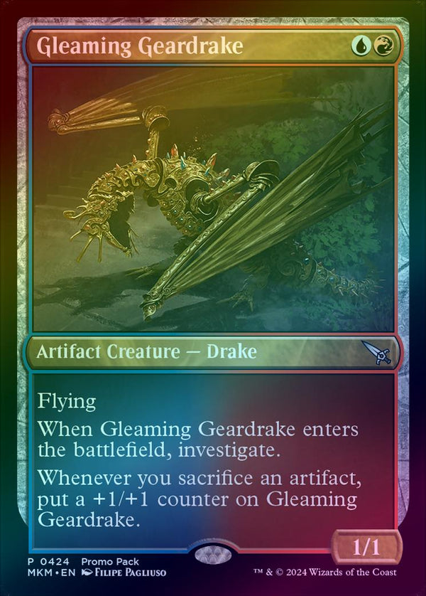 Gleaming Geardrake - Promo Pack (Foil) (MKM)