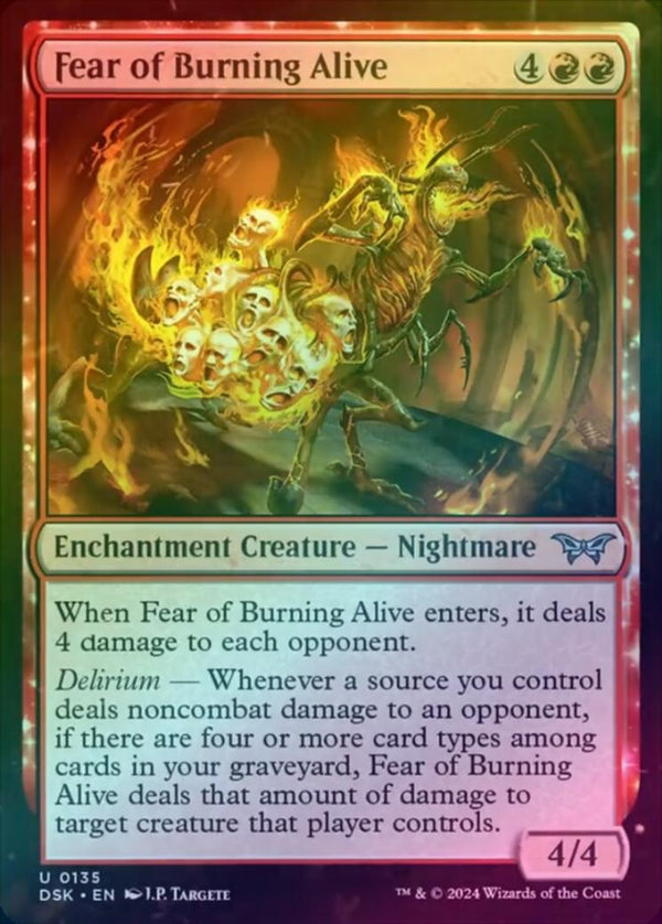 Fear of Burning Alive (Foil) (DSK)