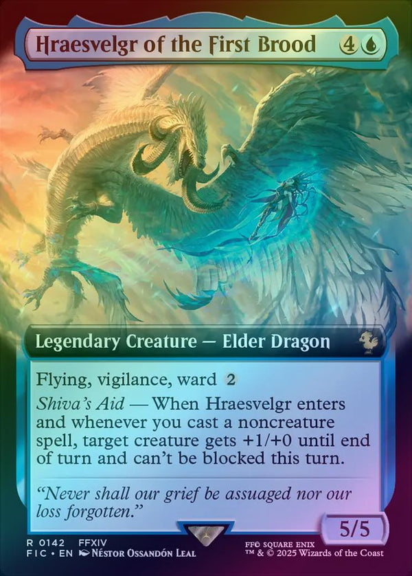 Hraesvelgr of the First Brood - Extended Art (Foil) (FIC)