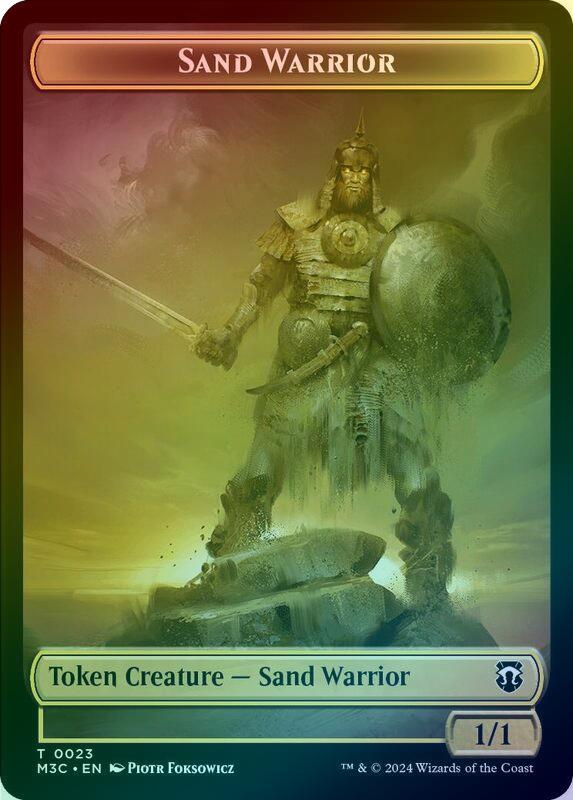 Marit Lage // Sand Warrior Token (Ripple Foil) (TM3C)