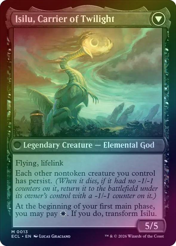Eirdu, Carrier of Dawn // Isilu, Carrier of Twilight (Foil) (ECL)