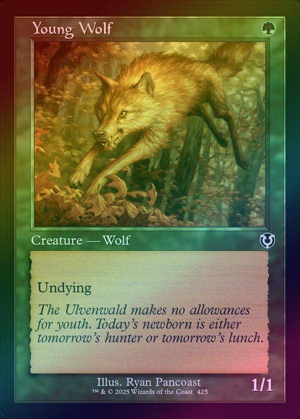 Young Wolf - Retro Frame (Foil) (INR)